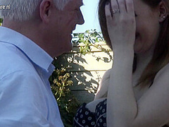 Hot British Teen Doing A Naughty Old Man - MatureNL