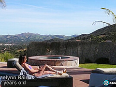 Gilf Pussy Rubbing Outdoor With Raelynn Raines