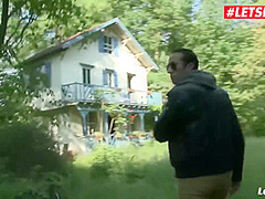 Hot Blonde French Milf Ass Fucked In The Forest With Louise Du Lac And Max Casanova