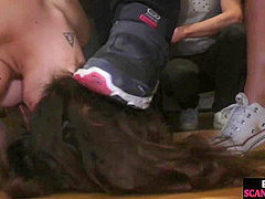 Outdoor zapping ends up in a group orgy