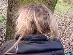 Took Doggy Style Pose By The Tree To Get Fucked With Lindsey Cruz