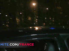 Ebony Woman Pleases All The Men Of The Public Parking