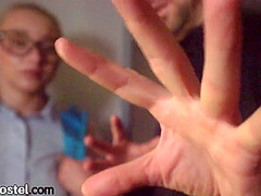 Hostel amateur slut pay her respects sucking priests cock