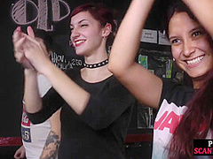 Real newbie gets public spanked and facefucked before jizz