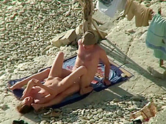 Couple Share Hot Moments On Public Nudist Beach - Outdoor Voyeur Sex