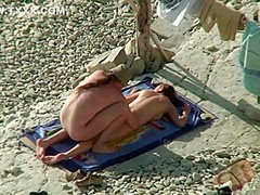 Couple Share Hot Moments On Public Nudist Beach - Outdoor Voyeur Sex