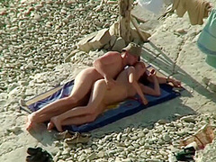 Couple Share Hot Moments On Public Nudist Beach - Outdoor Voyeur Sex