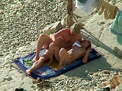 Couple Share Hot Moments On Public Nudist Beach - Outdoor Voyeur Sex