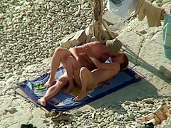 Couple Share Hot Moments On Public Nudist Beach - Outdoor Voyeur Sex