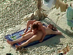 Couple Share Hot Moments On Public Nudist Beach - Outdoor Voyeur Sex