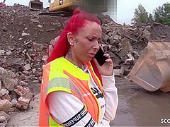 Strange Worker Seduce German Redhead Teen Bareback Outdoor