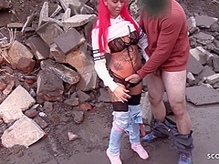 Strange Worker Seduce German Redhead Teen Bareback Outdoor