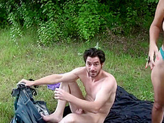 Milf Darkhaired Babe Screwed In The Park