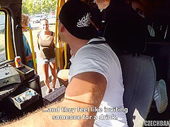 Gang Bang In Bus - Lewd Milf Group Sex