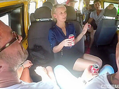 Gang Bang In Bus - Lewd Milf Group Sex