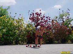Ana Rose And Justin Hunt In Skater Slut Engulfs Thick Cock Of
