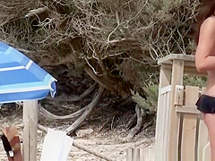 Cute nudist girl with nice tits and body