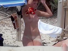 Cute nudist girl with nice tits and body