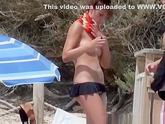 Cute nudist girl with nice tits and body