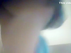 Peeping a hairy pussy and a firm ass