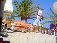 Hot woman at greek beach