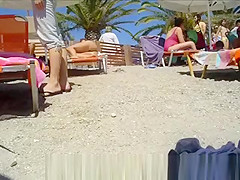 Hot woman at greek beach