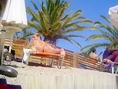Hot woman at greek beach