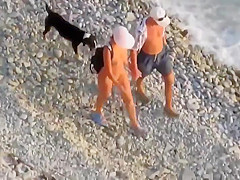 He rides her ass and gets voyeured