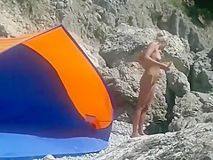 Hot nude woman thinks she is alone