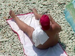 Big ass during playful water wrestling
