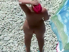 Big ass during playful water wrestling