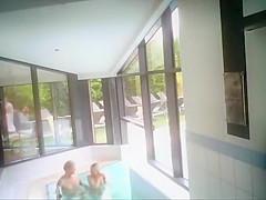 Voyeur secretly filmed discreet pool sex