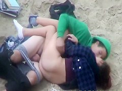 They came to the beach for a fuck