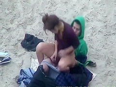 They came to the beach for a fuck