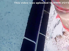 Milf in the swimming pool