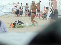 Her perfect ass got dirty from sand