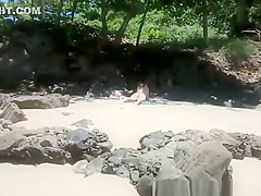 Voyeur secretly films woman in bikini sunbathing