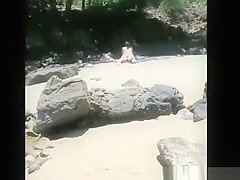 Voyeur secretly films woman in bikini sunbathing
