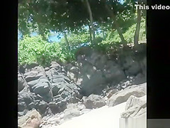 Voyeur secretly films woman in bikini sunbathing