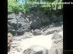 Voyeur secretly films woman in bikini sunbathing