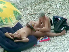 She reads and strokes his dick