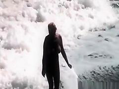 Nudist women in the water