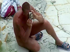 She poses for her husband in a thong