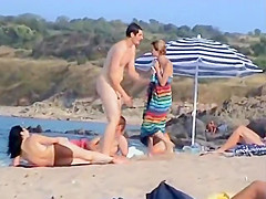 Nudists spied as they have fun