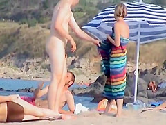 Nudists spied as they have fun