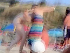 Nudists spied as they have fun