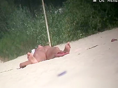 Topless brunette and nude blonde