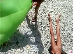 Teenage couple doing a sixty nine pose