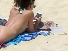 Amazing topless girls at beach