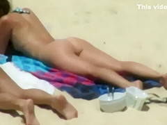 Amazing topless girls at beach